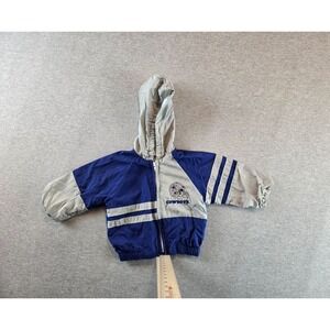 Vintage Dallas Cowboys Jacket Baby 12 Months Blue Babyfair Full Zip Hooded 90's